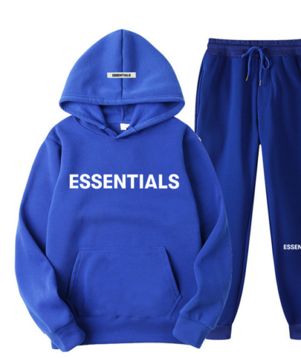 Essential Spring Tracksuit Hooded Sweatshirt – Blue