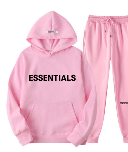 Essential Spring Tracksuit Hooded Sweatshirt – Pink