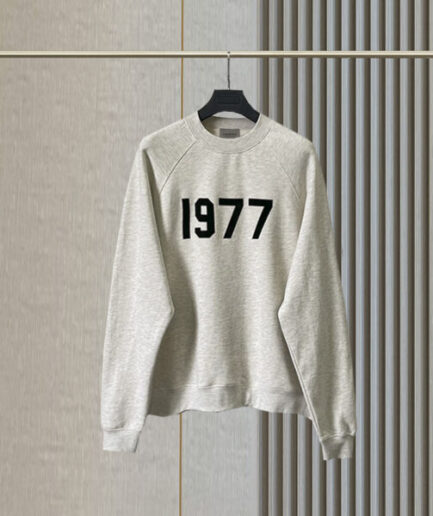 Essentials New Men’s Hoodie 1977 Letter Print Sweatshirt