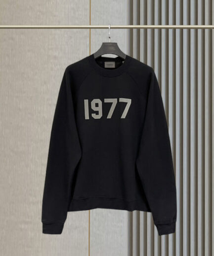 Essentials New Men’s Hoodie 1977 Letter Print Sweatshirt