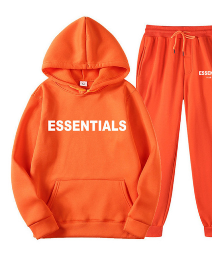 Fear Of God Essential Unisex Tracksuit – Orange