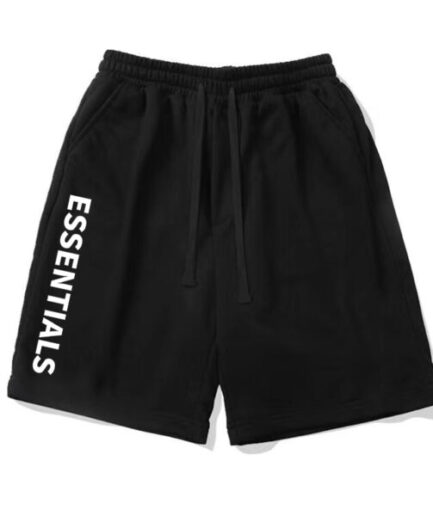 Summer Essentials Print Men Black Shorts