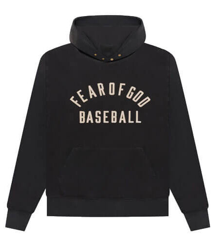 Black And White Fear Of God Baseball Hoodie