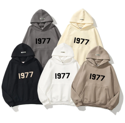 Essentials 1977 Logo Print Hoodie