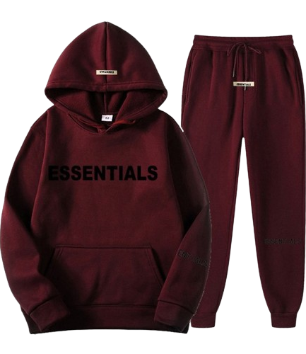 Essentials Maroon Tracksuit