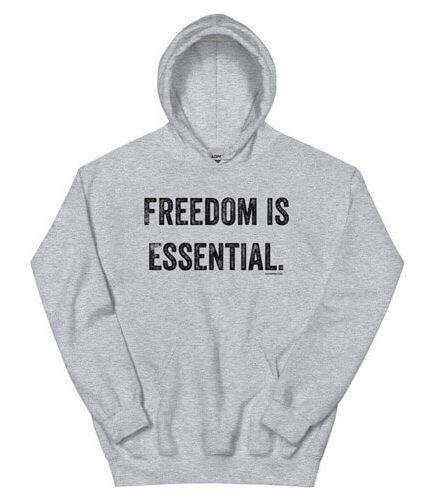 Freedom s Essential Hoodie Grey